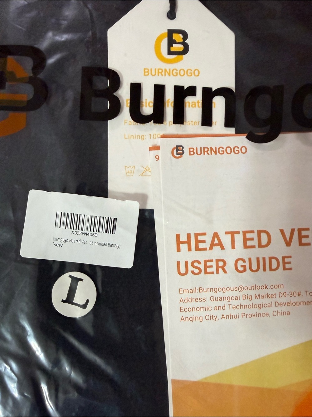 Heated Vest - Black - Large